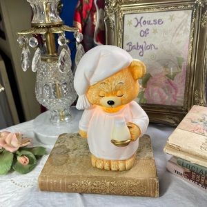⭐️Vintage Teddy Bear Ceramic Night Light⭐️